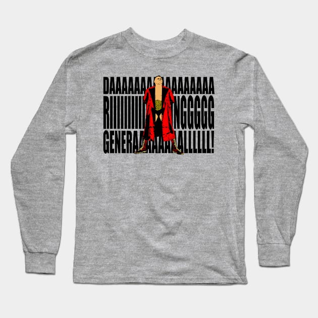 Red General (black letters) Long Sleeve T-Shirt by BradyRain